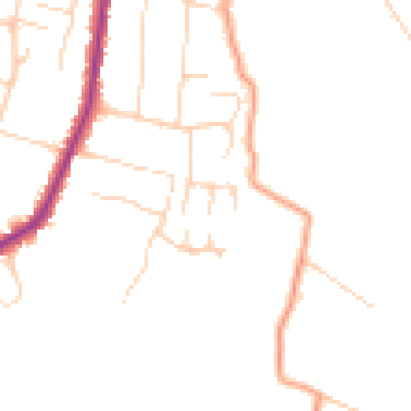 Daytime road noise heatmap for ME15 9XQ