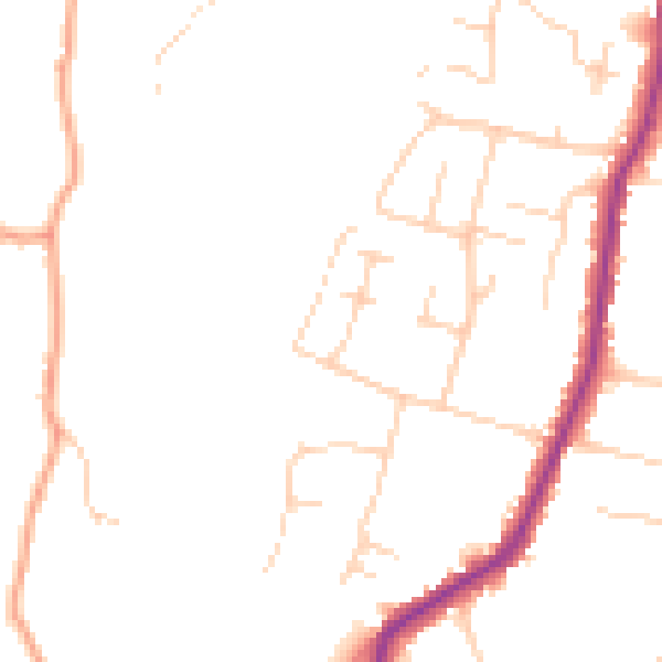Daytime road noise heatmap for ME15 9XS
