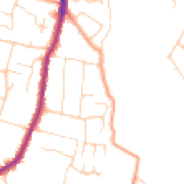 Daytime road noise heatmap for ME15 9YX
