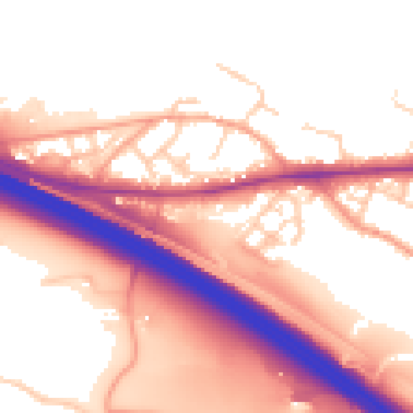 Daytime road noise heatmap for ME17 1AB