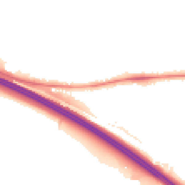 Night-time road noise heatmap for ME17 1AB