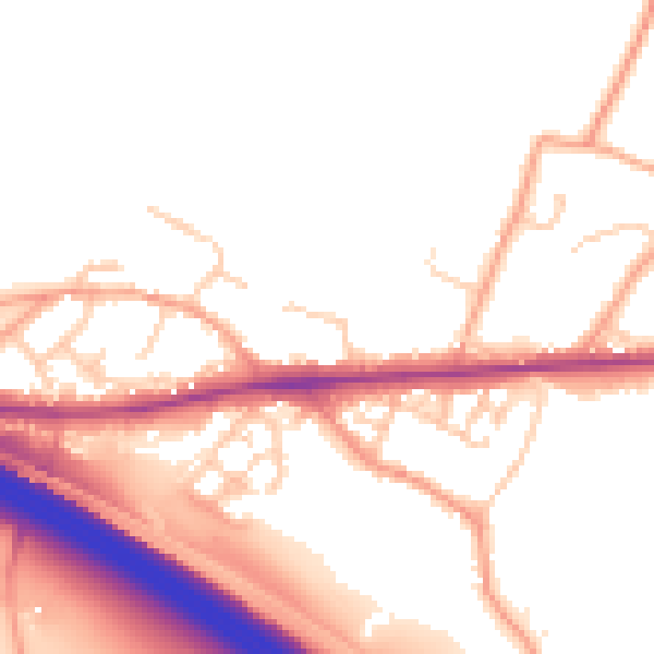 Daytime road noise heatmap for ME17 1AD