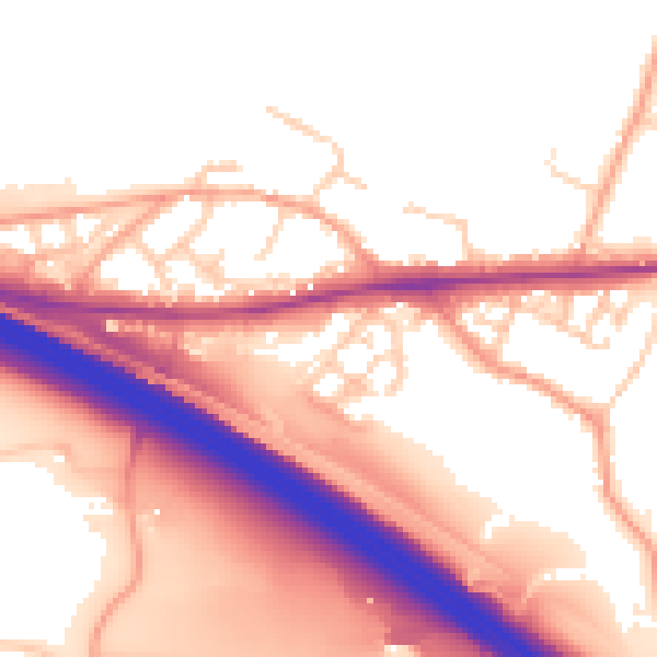 Daytime road noise heatmap for ME17 1AH