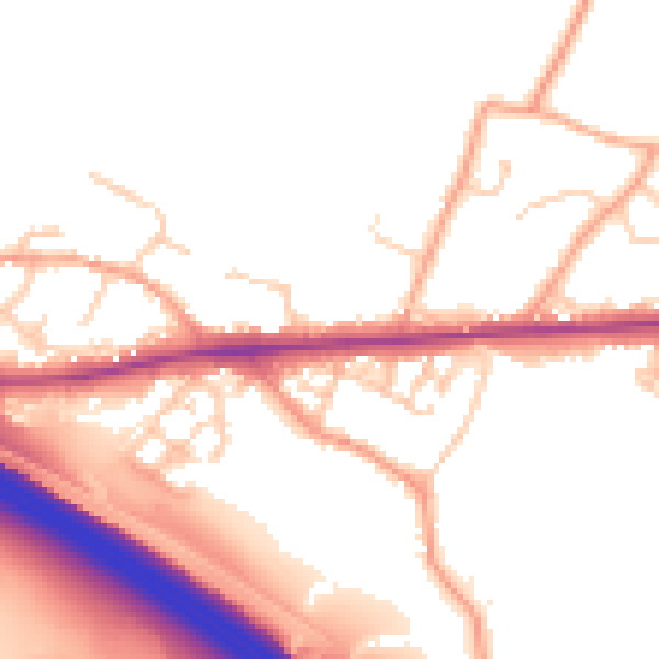 Daytime road noise heatmap for ME17 1AJ