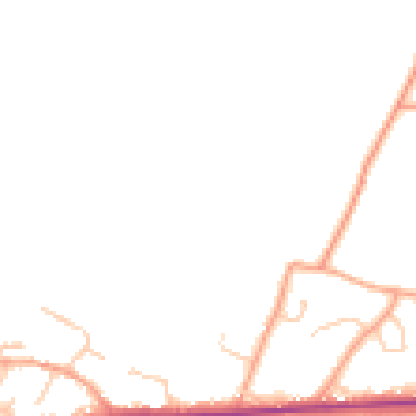 Daytime road noise heatmap for ME17 1AT