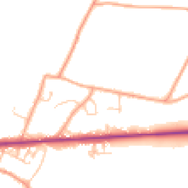 Daytime road noise heatmap for ME17 1BA