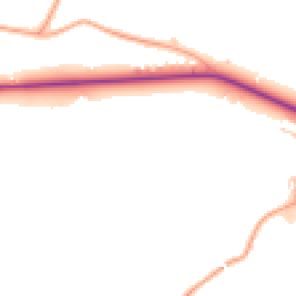 Daytime road noise heatmap for ME17 1BJ