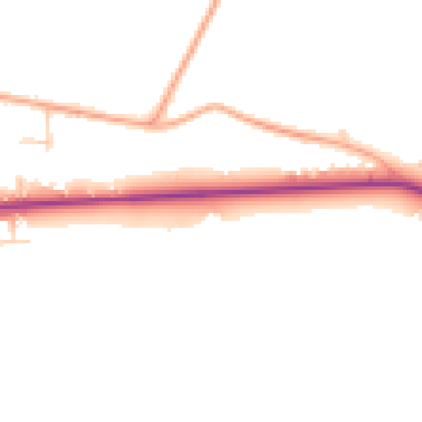 Daytime road noise heatmap for ME17 1BL