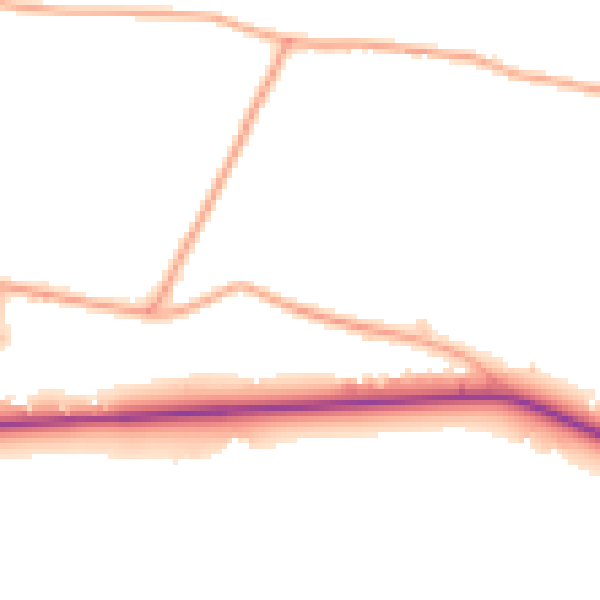 Daytime road noise heatmap for ME17 1BP