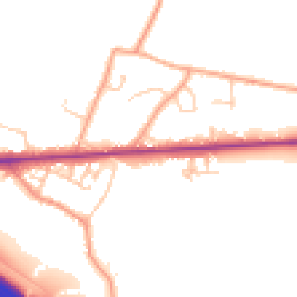 Daytime road noise heatmap for ME17 1BX