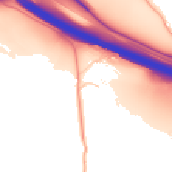 Daytime road noise heatmap for ME17 1DD