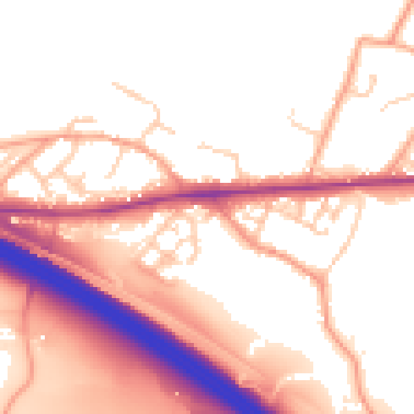 Daytime road noise heatmap for ME17 1DF