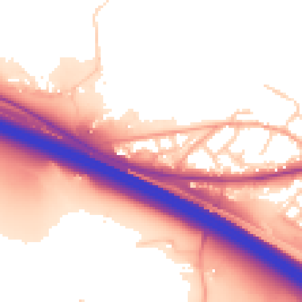 Daytime road noise heatmap for ME17 1FH