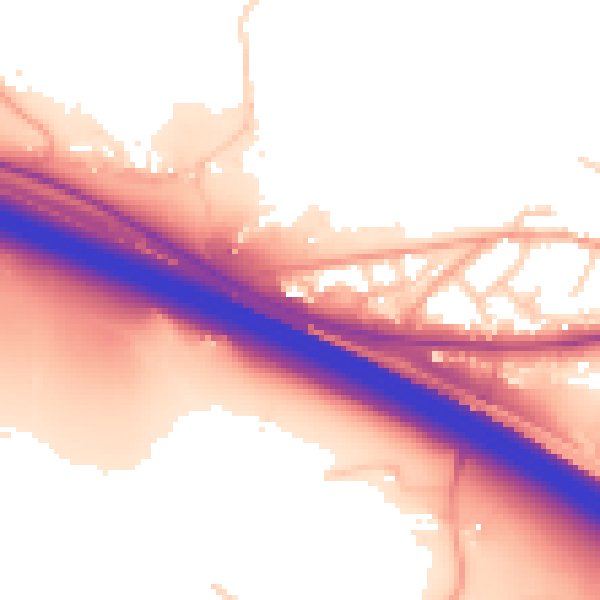 Daytime road noise heatmap for ME17 1FN