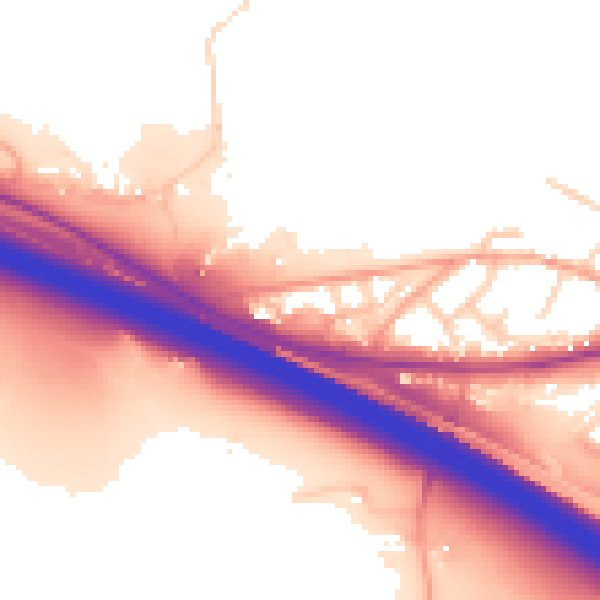 Daytime road noise heatmap for ME17 1FP