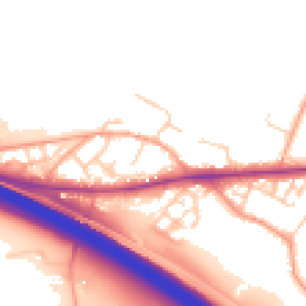 Daytime road noise heatmap for ME17 1GD