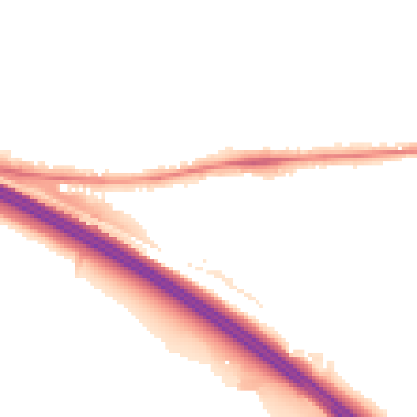 Night-time road noise heatmap for ME17 1GE