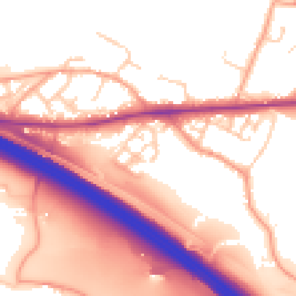 Daytime road noise heatmap for ME17 1GJ