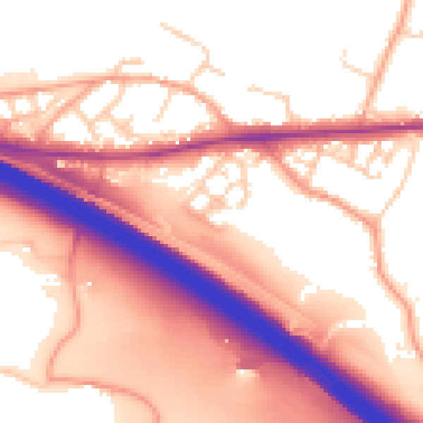 Daytime road noise heatmap for ME17 1GP