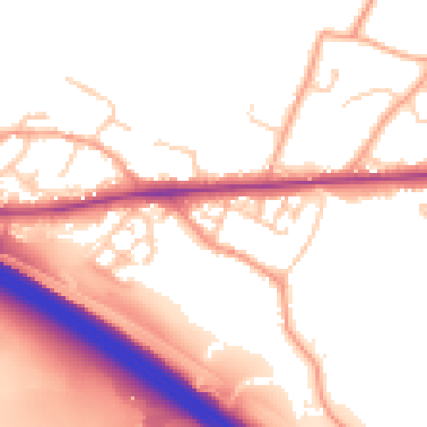 Daytime road noise heatmap for ME17 1GU