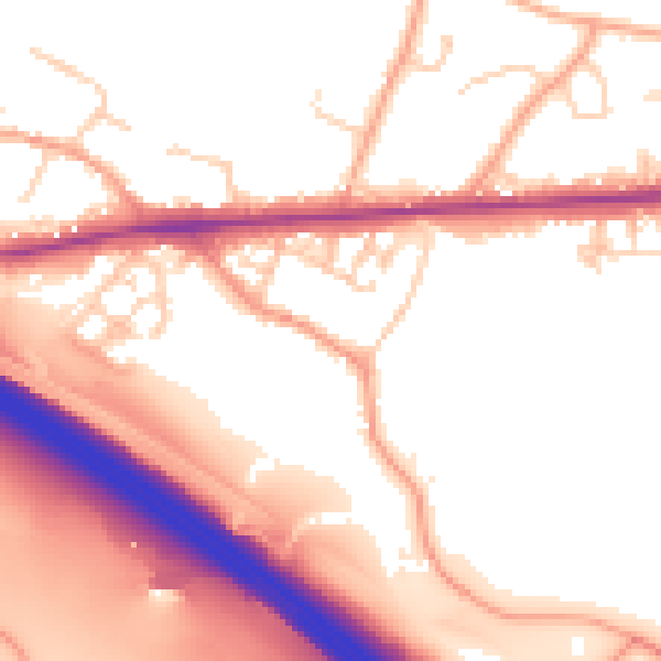 Daytime road noise heatmap for ME17 1HJ