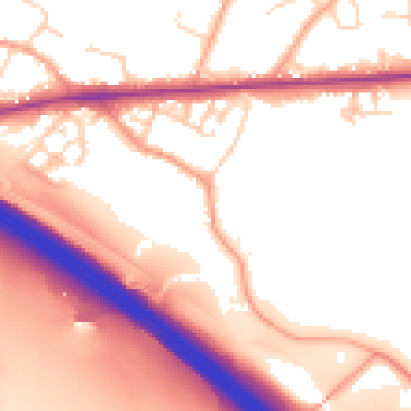 Daytime road noise heatmap for ME17 1HL