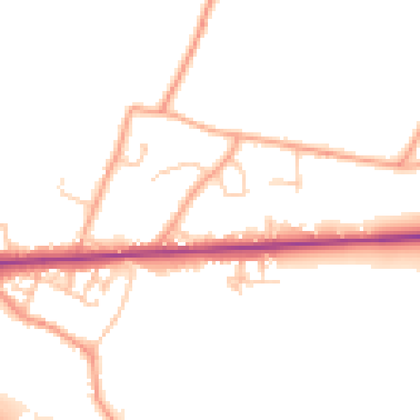 Daytime road noise heatmap for ME17 1HZ