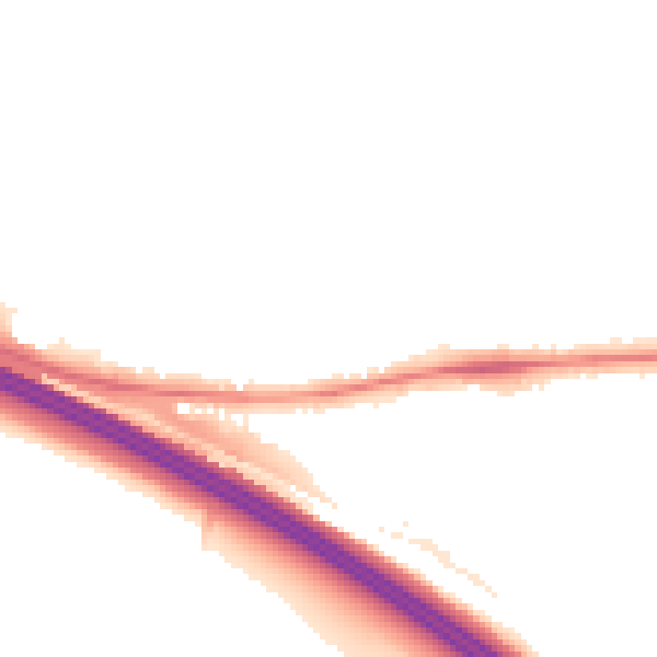 Night-time road noise heatmap for ME17 1JE