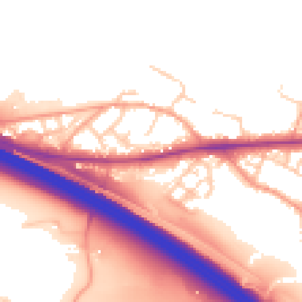 Daytime road noise heatmap for ME17 1JQ