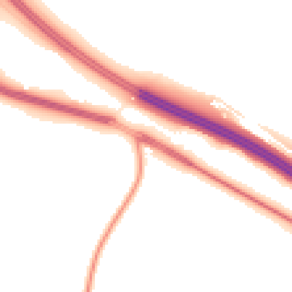 Night-time road noise heatmap for ME17 1PB