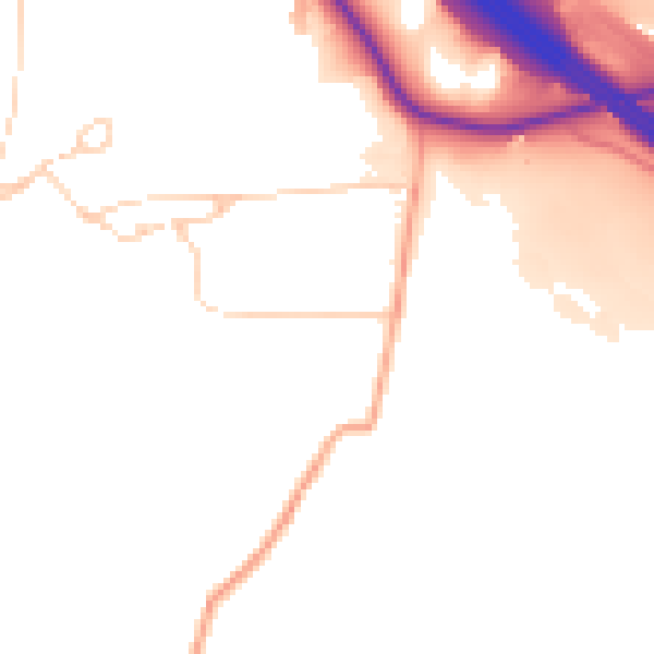 Daytime road noise heatmap for ME17 1PJ