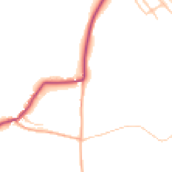 Daytime road noise heatmap for ME17 1RH
