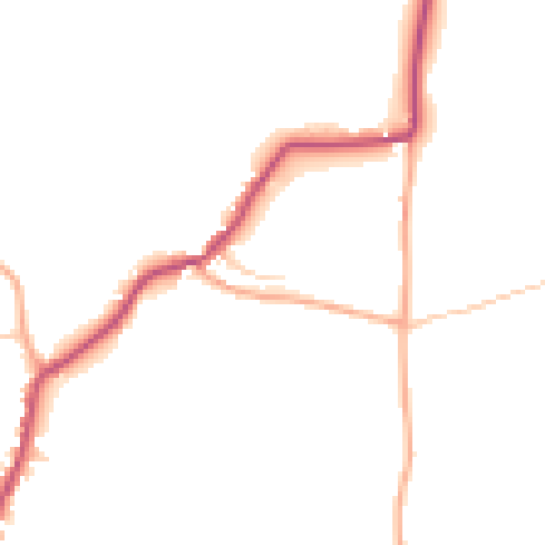 Daytime road noise heatmap for ME17 1RP