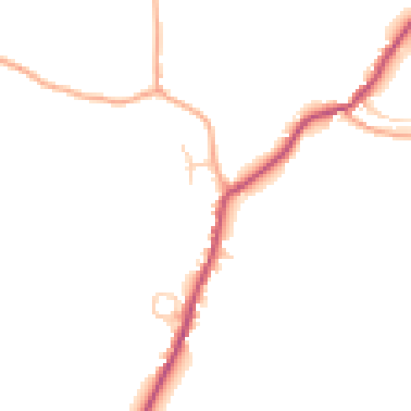 Daytime road noise heatmap for ME17 1RU
