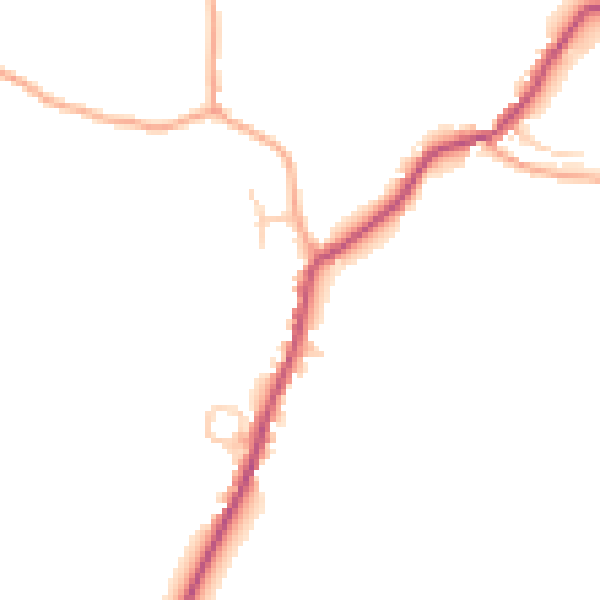 Daytime road noise heatmap for ME17 1RX