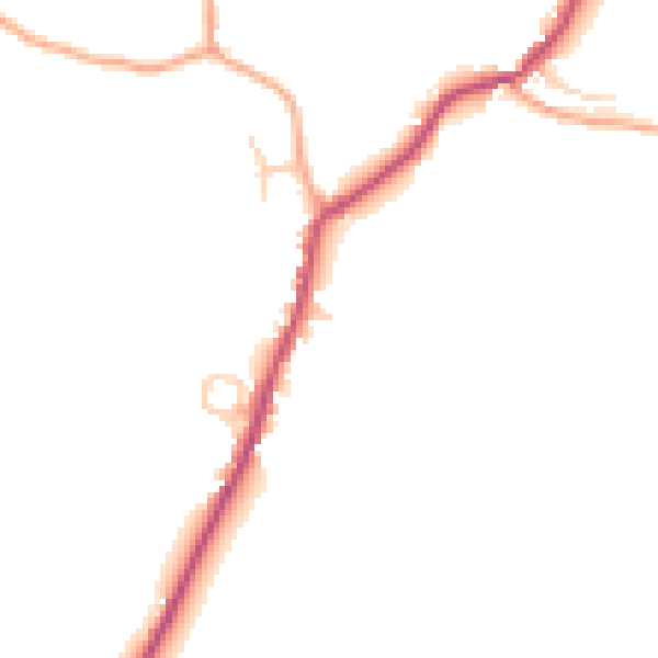 Daytime road noise heatmap for ME17 1SB