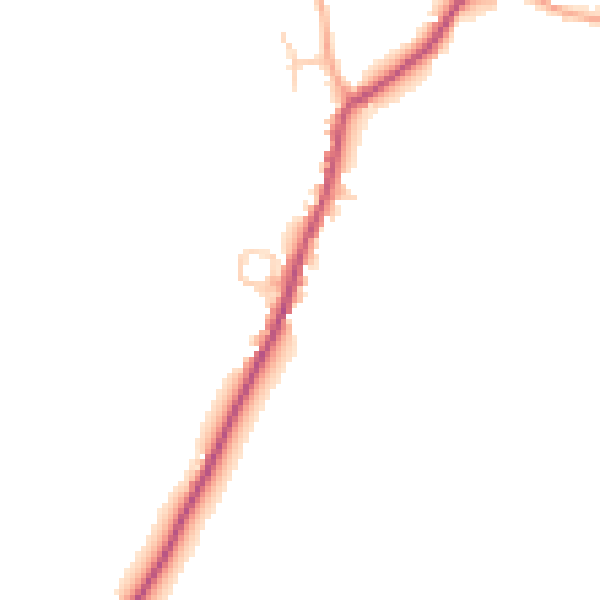 Daytime road noise heatmap for ME17 1SE