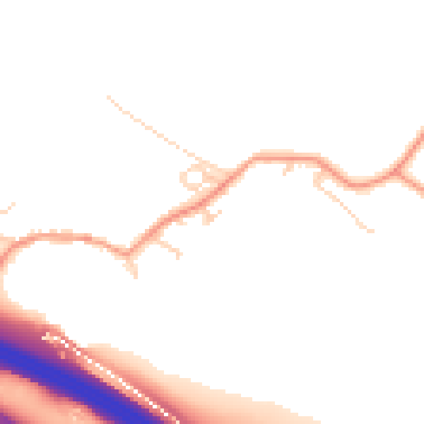Daytime road noise heatmap for ME17 1SF