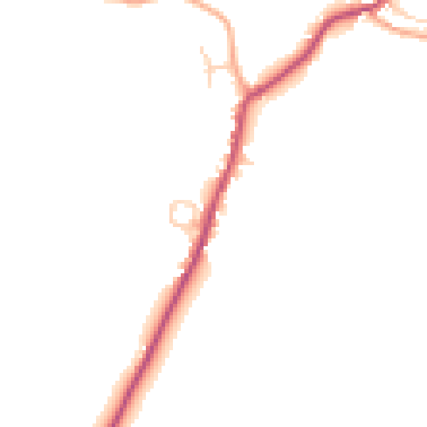 Daytime road noise heatmap for ME17 1SG