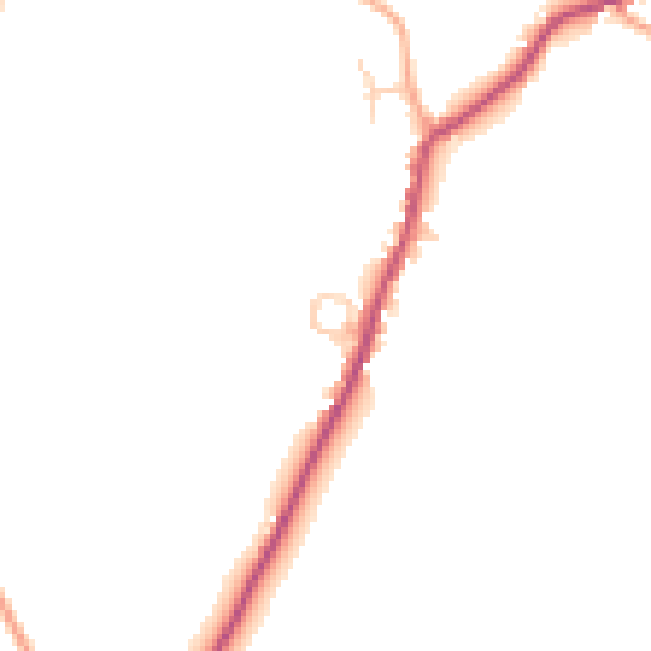 Daytime road noise heatmap for ME17 1SH