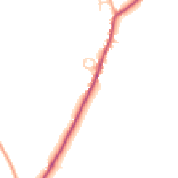 Daytime road noise heatmap for ME17 1SN