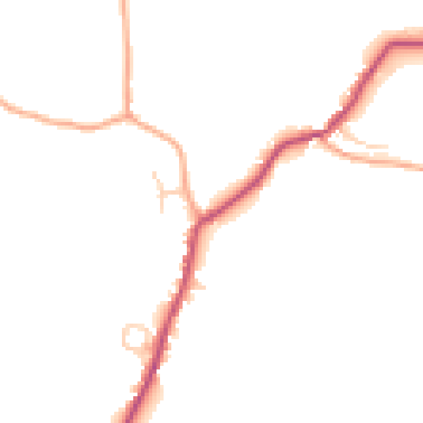 Daytime road noise heatmap for ME17 1SQ