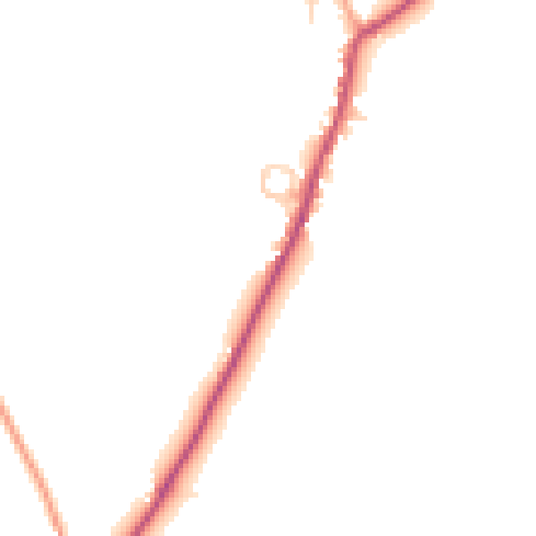 Daytime road noise heatmap for ME17 1SW