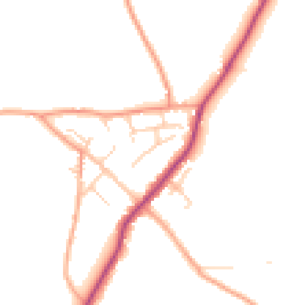 Daytime road noise heatmap for ME17 1TB
