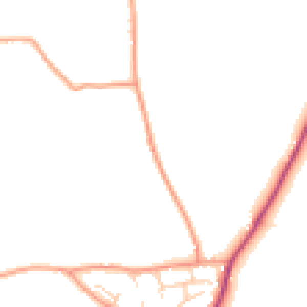 Daytime road noise heatmap for ME17 1TE