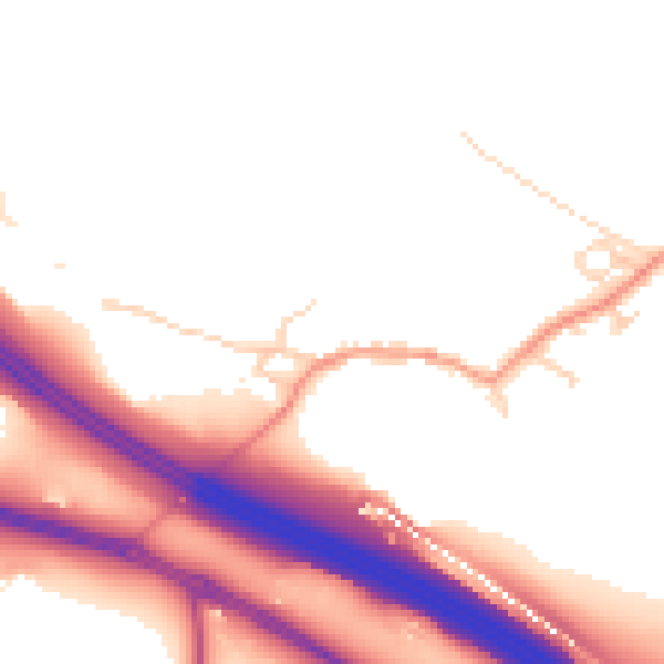 Daytime road noise heatmap for ME17 1TU