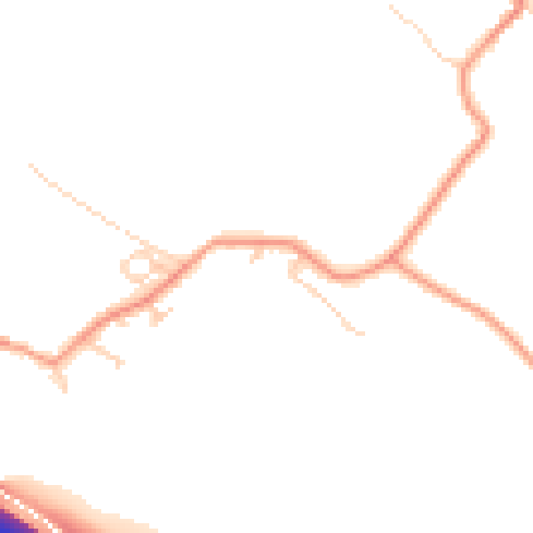 Daytime road noise heatmap for ME17 1UB