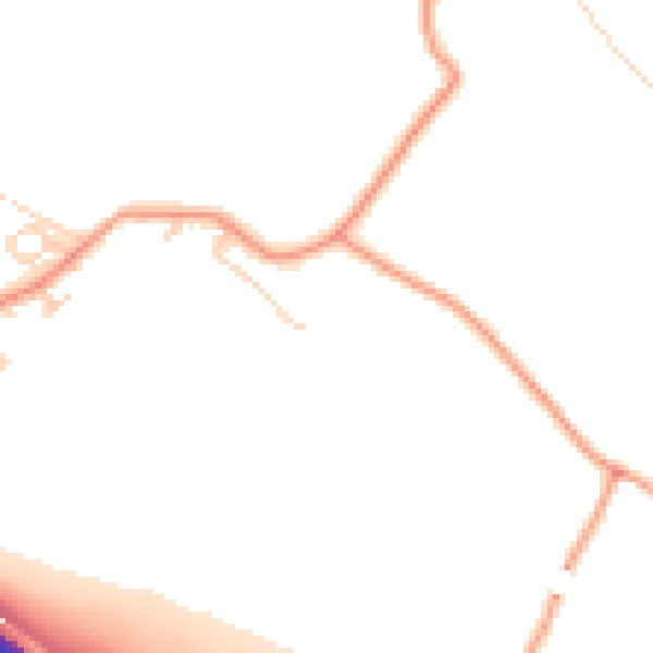 Daytime road noise heatmap for ME17 1UF