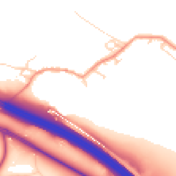 Daytime road noise heatmap for ME17 1UQ