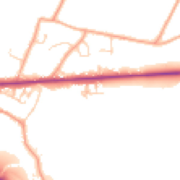 Daytime road noise heatmap for ME17 1US